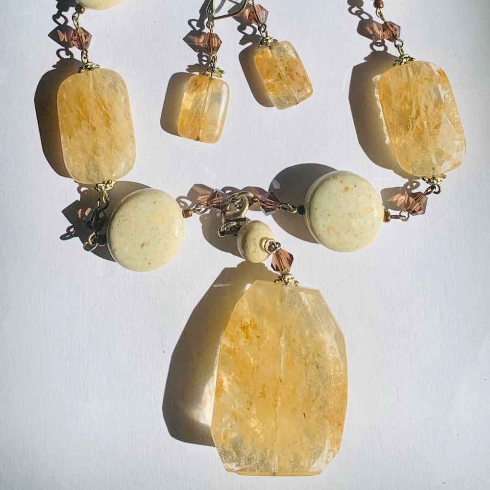 Matching Necklace and Earring Set